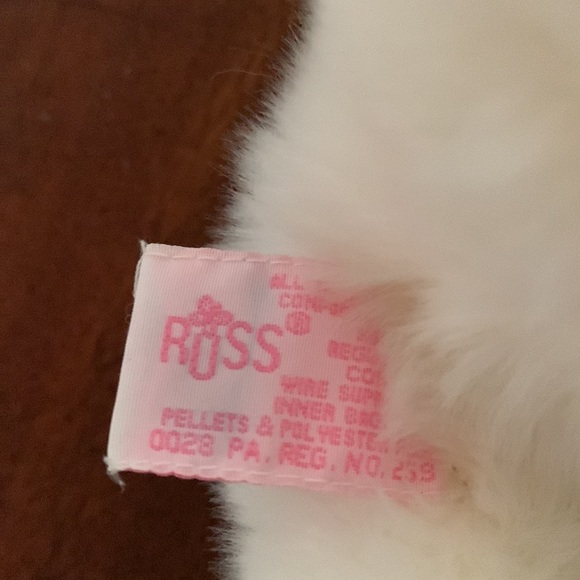 Vintage Russ Berrie Plush Stuffed Animal Easter Bunny Rabbit Bendable Ears - Picture 7 of 8